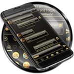 Logo of SMS Messages Frame Gold Theme android Application 